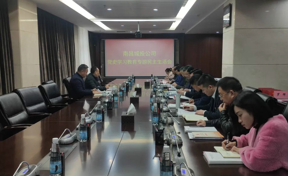 南昌城投公司党委召开党史学习教育专题民主生涯会